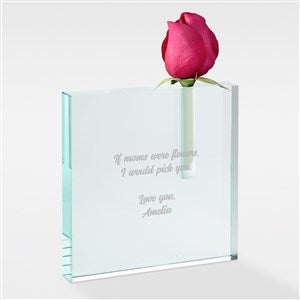 Engraved Message Glass Bud Vase for Mom - 42595