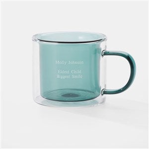 Engraved Double Wall Mug in Blue - 42608-B