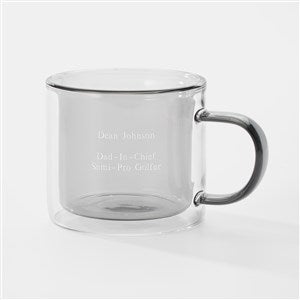 Engraved Double Wall Mug in Grey - 42608-G