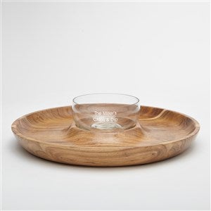 Engraved Chip and Dip Serving Dish - 42642