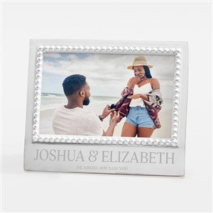 Engraved Mariposa Engagement Statement Frame - Horizontal - 42728-H