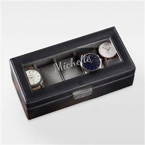 Engraved Vegan Leather 5pc Watch Box For Her - 42826