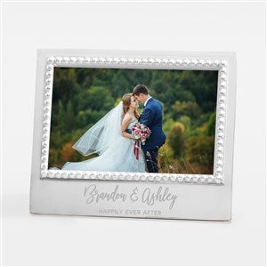 Engraved Mariposa Wedding Message Statement Frame - Horizontal - 42879-H