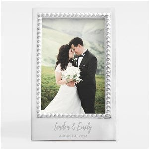 Engraved Mariposa Wedding Message Statement Frame - Vertical - 42879-V