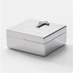 Engraved Cross Detail Jewelry Box - 42920