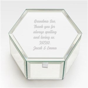 Engraved Mirrored Jewelry Box For Grandma - 42933