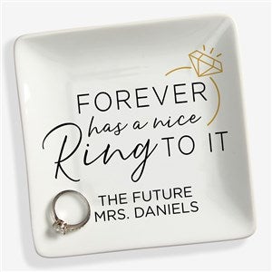 We're Engaged Personalized Ring Dish - 42958