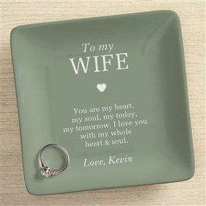 To my Wife Personalized Ring Dish - 42972