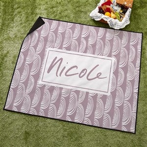 Hand Drawn Personalized Picnic Blanket - 43002