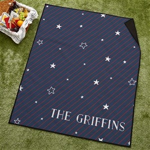 Stars & Stripes Personalized Picnic Blanket - 43003