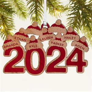 2024 Personalized Wood Ornament- Red Maple - 43147-R