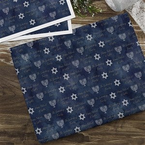 Love and Light Personalized Hanukkah Wrapping Paper Sheets - Set of 3 - 43178-S