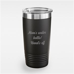 Write Your Own Engraved Stainless Steel Tumbler - Black 20oz - 43264-B