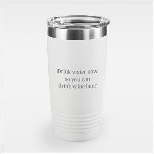 Write Your Own Engraved Stainless Steel Tumbler - White 20oz - 43264-W