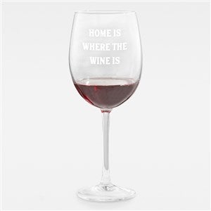 Engraved Message Housewarming Red Wine Glass - 43265-R