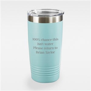 Write Your Own Engraved Stainless Steel Tumbler - Teal 20 oz - 43266-T