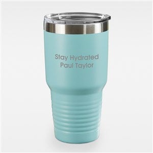 Write Your Own Engraved Stainless Steel Tumbler - 30 oz. Teal - 43269-T