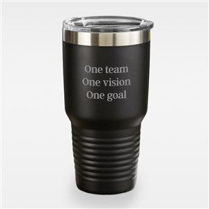 Write Your Own Engraved 30 oz. Steel Tumbler - Black - 43272-B