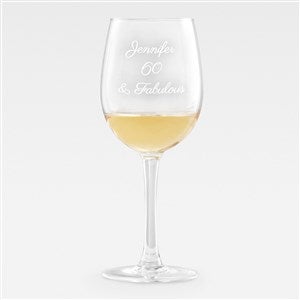 Birthday Personalized Message White Wine Glass - 43286-W