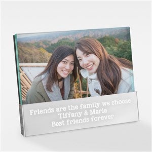 Write Your Own Message Engraved Glass Block Picture Frame For Her - 43291