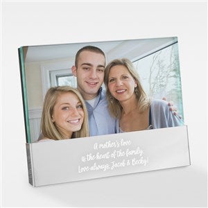 Write Your Own Message Engraved Glass Block Picture Frame For Mom - 43295