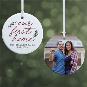 Our First Home Personalized Christmas Ornament- 2.85