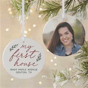 Our First Home Personalized Christmas Ornament- 3.75