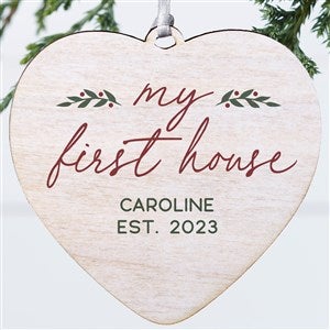 Our First Home Personalized Heart Ornament- 4