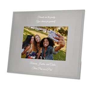 Engraved Friendship Tremont Gunmetal 4x6 Picture Frame- Horizontal/Landscape - 43380-H