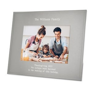 Engraved Tremont Gunmetal 5x7 Picture Frame- Horizontal/Landscape - 43382-H