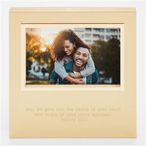 Engraved Memorial Silver Uptown 4x6 Picture Frame- Horizontal/Landscape