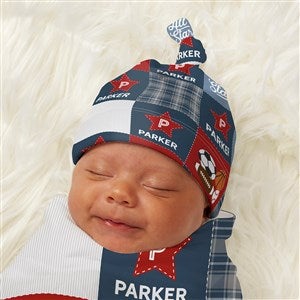 All-Star Sports Baby Personalized Top Knot Hat - 43688