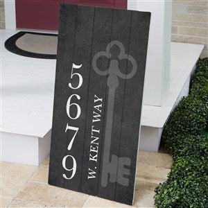 House Key Personalized Standing Wood Sign - 43712