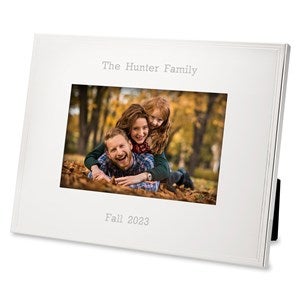 Tremont Engraved Silver Family Picture Frame - Horizontal 4x6 - 43771-H