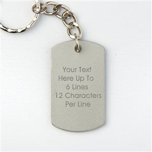Write Your Own Personalized Dog Tag Keychain - 43842