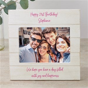 Write Your Own Personalized Shiplap Picture Frame- 5x7 Horizontal - 43867-5x7H