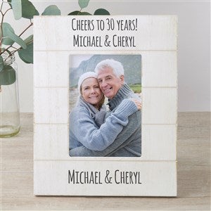 Write Your Own Personalized Shiplap Picture Frame- 5x7 Vertical - 43867-5x7V