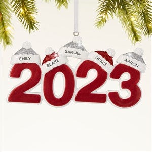 2023 Family Personalized Ornament- 5 Name - 43983-5