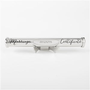 Engraved Wedding Certificate Holder - 43996