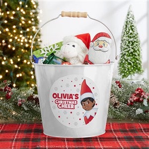 The Elf on the Shelf® Personalized Large Metal Bucket-White - 44043-L