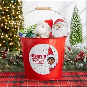The Elf on the Shelf® Personalized Large Metal Bucket-Red - 44043-RL