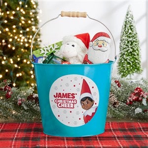 The Elf on the Shelf® Personalized Large Metal Bucket-Turquoise - 44043-TL