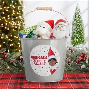 The Elf on the Shelf® Personalized Large Metal Bucket-Silver - 44043-SL