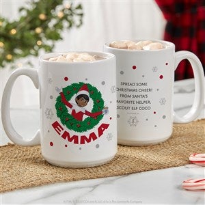 The Elf on the Shelf® Personalized Christmas Mug 15 oz.- White - 44046-L