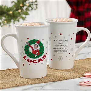 The Elf on the Shelf® Personalized Christmas Latte Mug 16 oz.- White - 44046-U