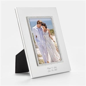 Engraved Lenox quot;Devotionquot; Wedding 5x7 Picture Frame - Vertical Engraving - 44129-V