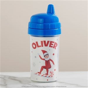 The Elf on the Shelf® Candy Cane Personalized Toddler 10 oz. Sippy Cup- Blue - 44152-B