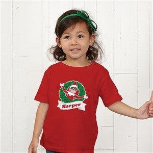 The Elf on the Shelf® Wreath Personalized Hanes® Kids T-Shirt - 44155-YCT