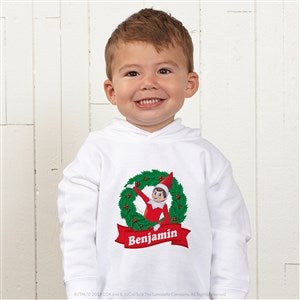 The Elf on the Shelf® Wreath Personalized Toddler Hooded Sweatshirt - 44156-CTHS