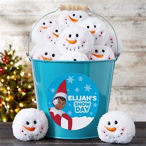 The Elf on the Shelf® Snowball Personalized Large Metal Bucket-Turquoise - 44161-TL